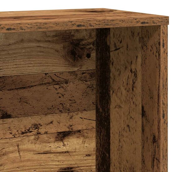 Boekenkast 60X24X Bewerkt Hout Kleurig 120 cm Oud hout