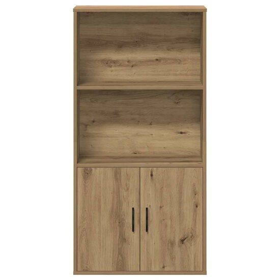 Boekenkast 60X24X Bewerkt Hout 120 cm artisanaal eikenkleurig