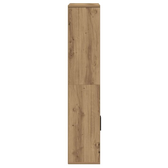 Boekenkast 60X24X Bewerkt Hout 120 cm artisanaal eikenkleurig