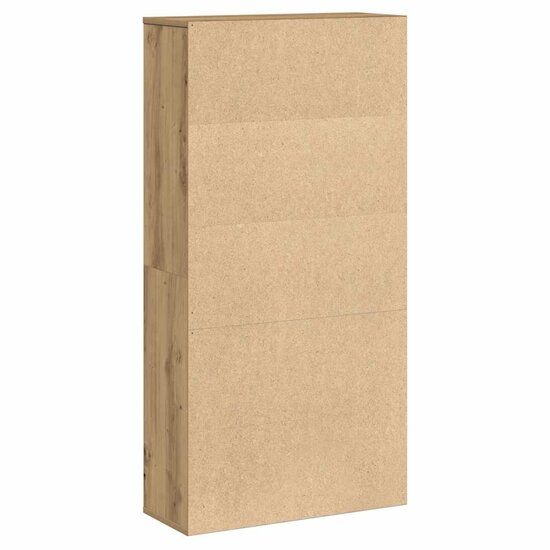 Boekenkast 60X24X Bewerkt Hout 120 cm artisanaal eikenkleurig