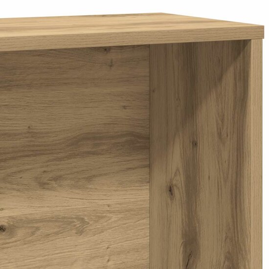 Boekenkast 60X24X Bewerkt Hout 120 cm artisanaal eikenkleurig