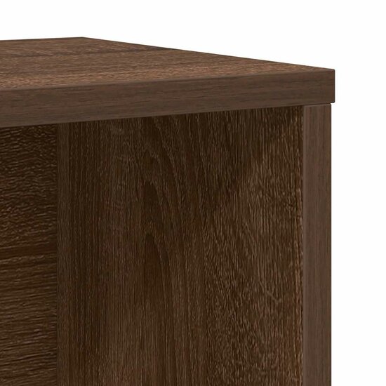 Boekenkast 60X24X76,5 Cm Bewerkt Hout Ig Bruin Eikenkleur 60 cm 76.5 cm