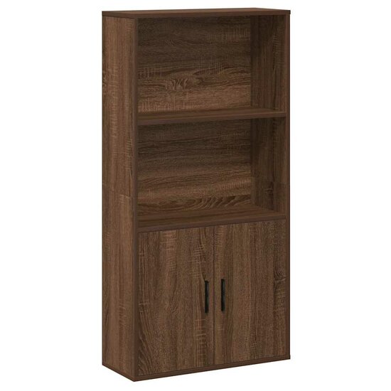 Boekenkast 60X24X Bewerkt Hout Ig 120 cm bruin eikenkleur