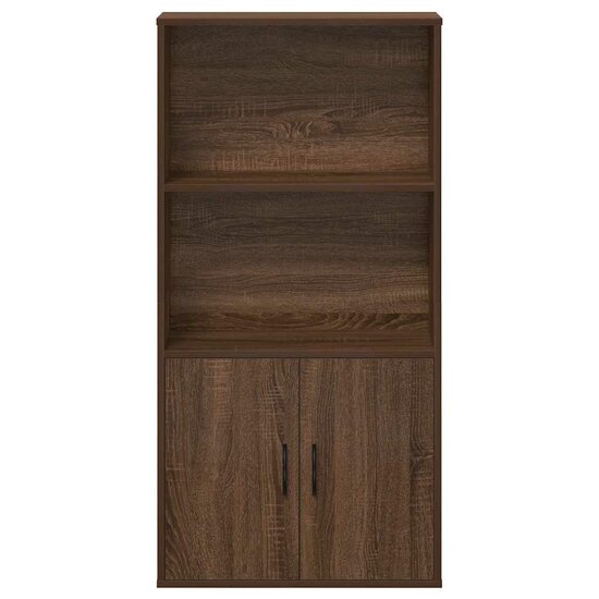 Boekenkast 60X24X Bewerkt Hout Ig 120 cm bruin eikenkleur