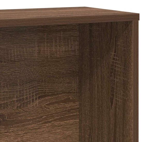 Boekenkast 60X24X Bewerkt Hout Ig 120 cm bruin eikenkleur