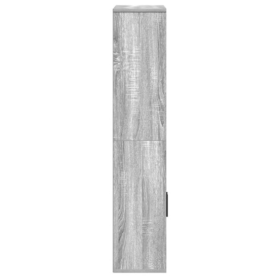 Boekenkast 60x24x120 cm bewerkt hout grijs sonoma eikenkleurig