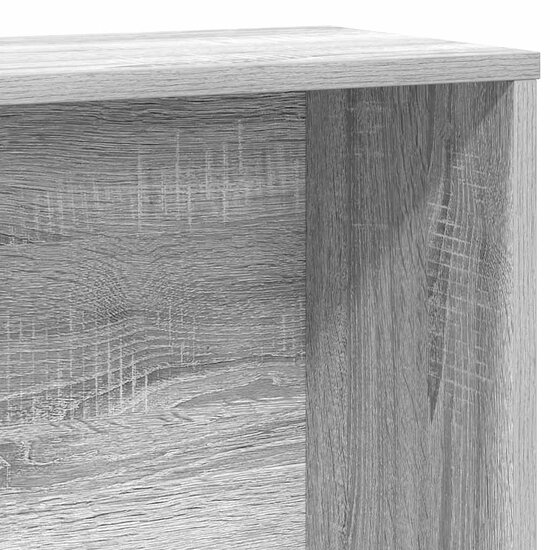Boekenkast 60x24x120 cm bewerkt hout grijs sonoma eikenkleurig