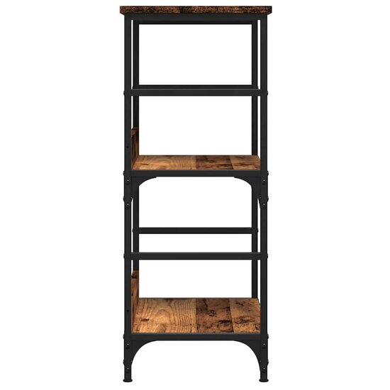 Boekenkast 50X33X Bewerkt Hout Kleurig 82 cm Oud hout