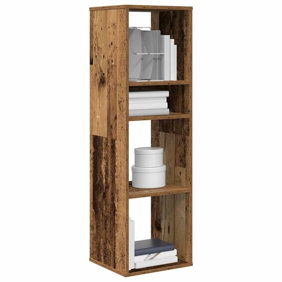 Boekenkast Bewerkt Hout Kleurig 34 x 31 x 112 cm Oud hout