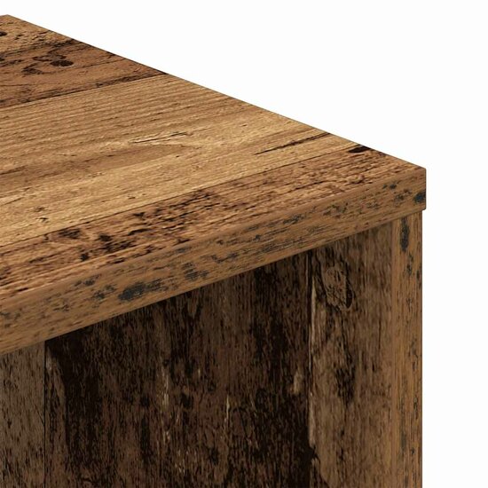 Boekenkast Bewerkt Hout Kleurig 34 x 31 x 112 cm Oud hout