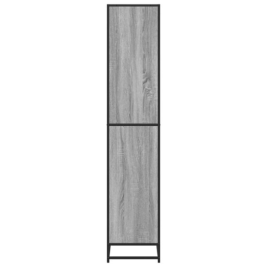 Boekenkast 80,5X35X170,5 Cm Bewerkt Hout Eiken Grijs Sonoma 80.5 cm 170.5 cm