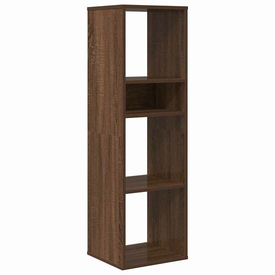 Boekenkast Bewerkt Hout 34 x 31 x 112 cm bruin eikenkleur