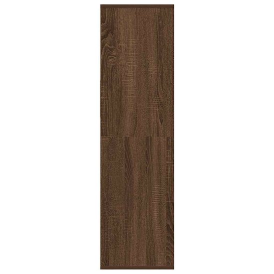 Boekenkast Bewerkt Hout 34 x 31 x 112 cm bruin eikenkleur