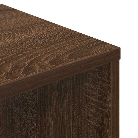 Boekenkast Bewerkt Hout 34 x 31 x 112 cm bruin eikenkleur