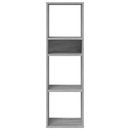 Boekenkast 34x31x112 cm bewerkt hout grijs sonoma eikenkleurig