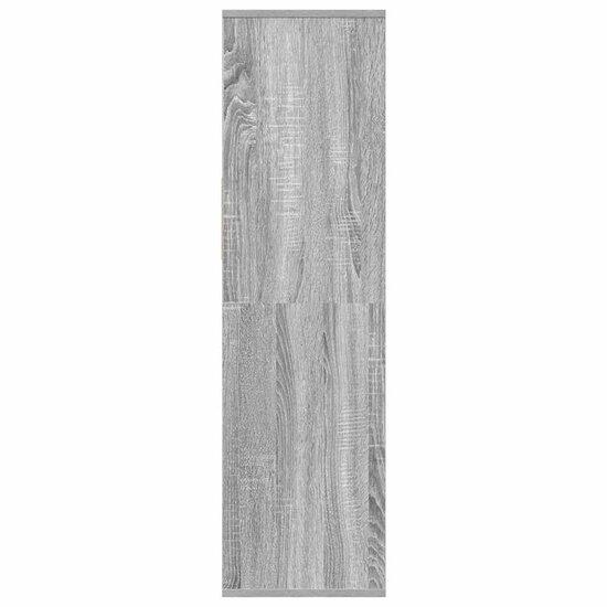 Boekenkast 34x31x112 cm bewerkt hout grijs sonoma eikenkleurig
