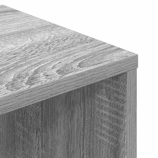 Boekenkast 34x31x112 cm bewerkt hout grijs sonoma eikenkleurig