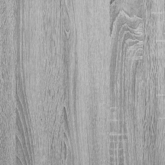 Boekenkast 34x31x112 cm bewerkt hout grijs sonoma eikenkleurig