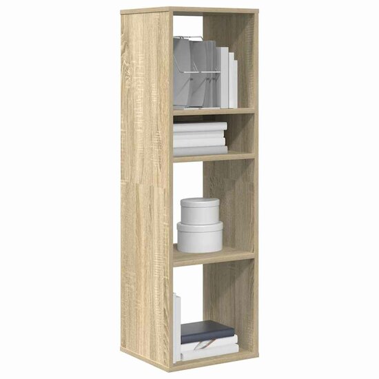 Boekenkast Bewerkt Hout Kleurig 34 x 31 x 112 cm Sonoma eiken