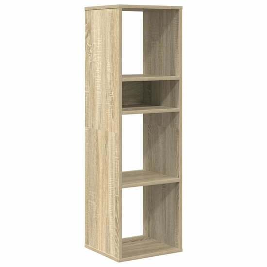 Boekenkast Bewerkt Hout Kleurig 34 x 31 x 112 cm Sonoma eiken