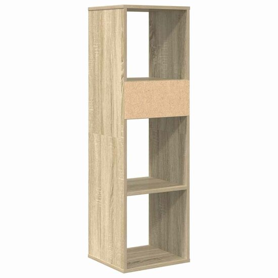 Boekenkast Bewerkt Hout Kleurig 34 x 31 x 112 cm Sonoma eiken