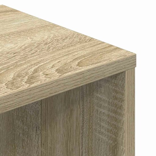 Boekenkast Bewerkt Hout Kleurig 34 x 31 x 112 cm Sonoma eiken