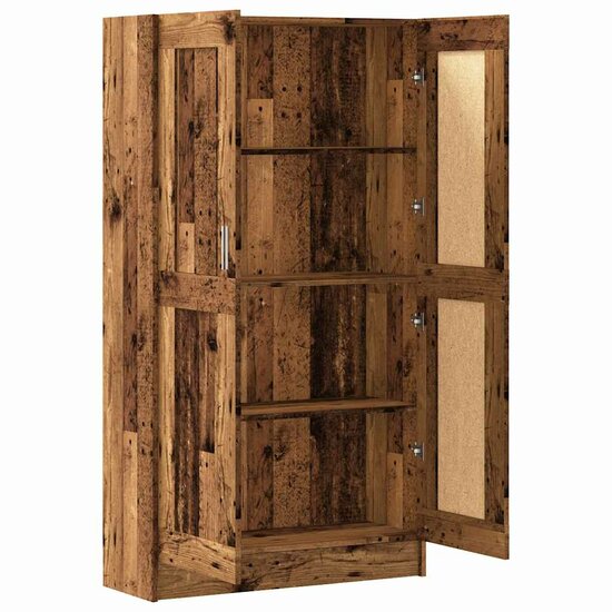Boekenkast 82,5X30,5X Bewerkt Hout Kleurig 150 cm Oud hout