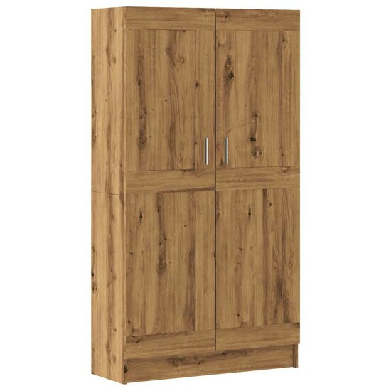 Boekenkast 82,5X30,5X Bewerkt Hout Artisanaal Eikenkleur 150 cm artisian oak