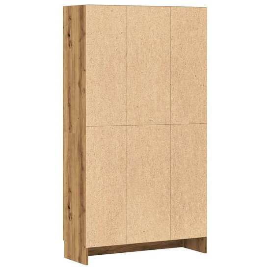 Boekenkast 82,5X30,5X Bewerkt Hout Artisanaal Eikenkleur 150 cm artisian oak
