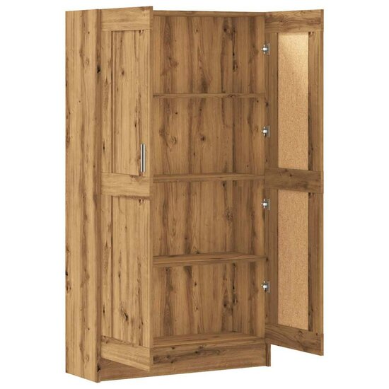 Boekenkast 82,5X30,5X Bewerkt Hout Artisanaal Eikenkleur 150 cm artisian oak