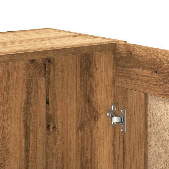 Boekenkast 82,5X30,5X Bewerkt Hout Artisanaal Eikenkleur 150 cm artisian oak