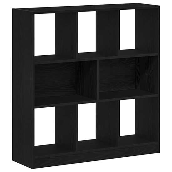 Boekenkast 97,5X29,5X100 Cm Spaanplaat Kleurig Zwart eiken