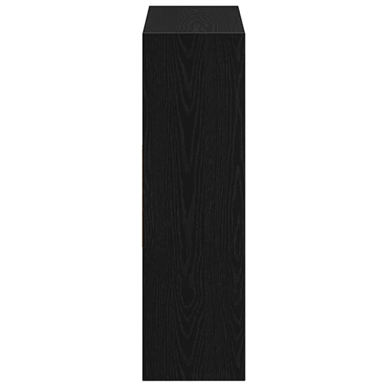 Boekenkast 97,5X29,5X100 Cm Spaanplaat Kleurig Zwart eiken