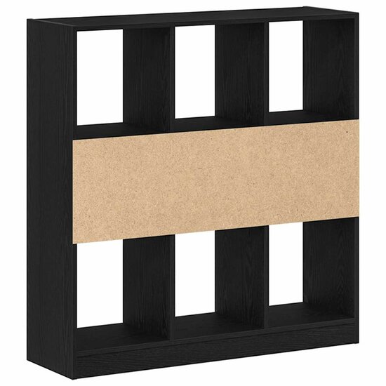 Boekenkast 97,5X29,5X100 Cm Spaanplaat Kleurig Zwart eiken