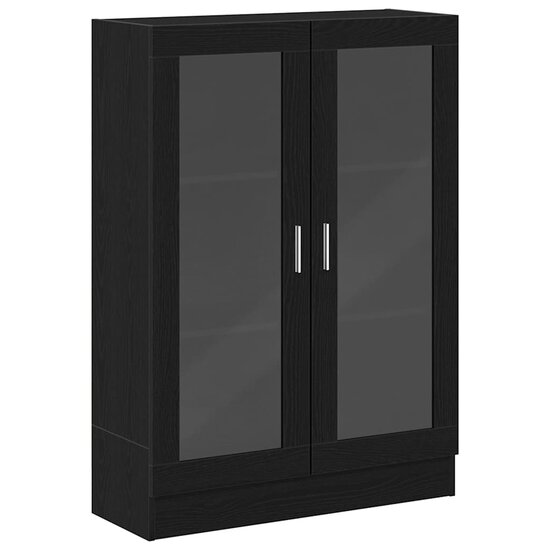 Boekenkast 82,5X30,5X Spaanplaat Kleurig 115 cm Zwart eiken