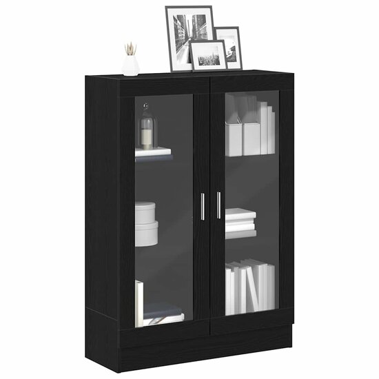 Boekenkast 82,5X30,5X Spaanplaat Kleurig 115 cm Zwart eiken