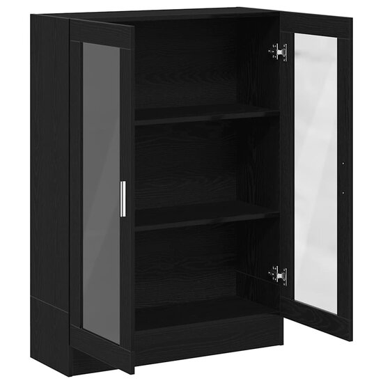 Boekenkast 82,5X30,5X Spaanplaat Kleurig 115 cm Zwart eiken