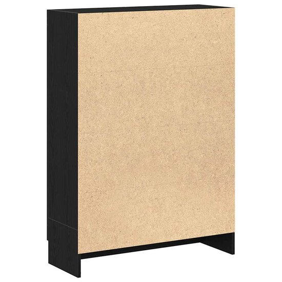 Boekenkast 82,5X30,5X Spaanplaat Kleurig 115 cm Zwart eiken