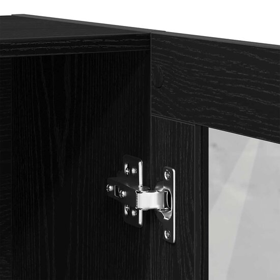 Boekenkast 82,5X30,5X Spaanplaat Kleurig 115 cm Zwart eiken