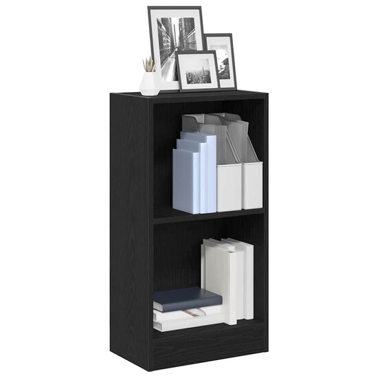 Boekenkast 40X24X Spaanplaat Kleurig Zwart Eiken 40 cm 76 cm
