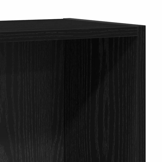 Boekenkast 40X24X Spaanplaat Kleurig Zwart Eiken 40 cm 76 cm