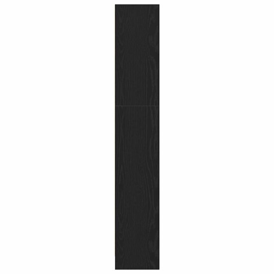 Boekenkast 4-Laags Spaanplaat Kleurig 80 x 24 x 143 cm Zwart eiken