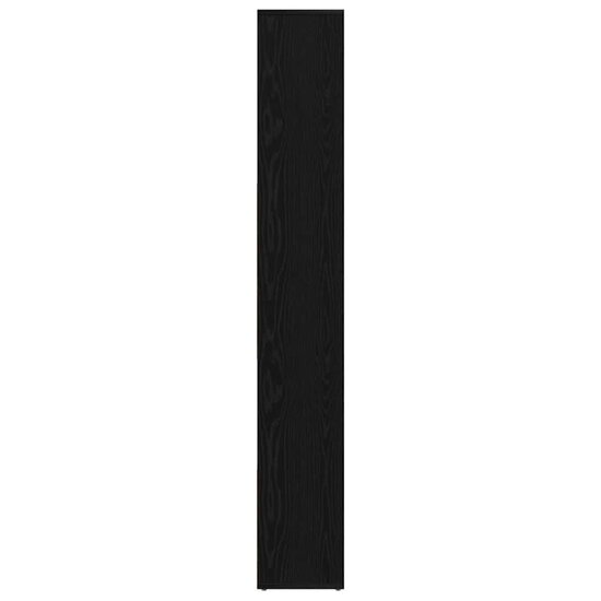 Boekenkast 67x24x161 cm bewerkt hout zwart eikenkleurig