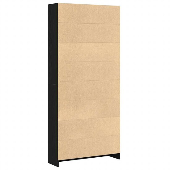 Boekenkast 80X24X Spaanplaat Kleurig Zwart Eiken 80 cm 176 cm