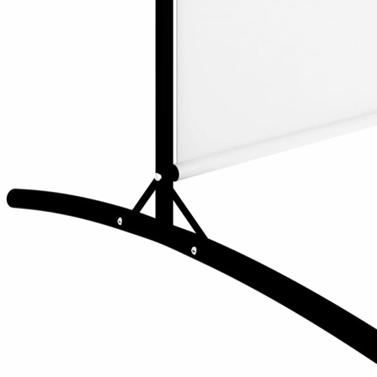 Kamerscherm met 5 panelen 433x180 cm stof wit