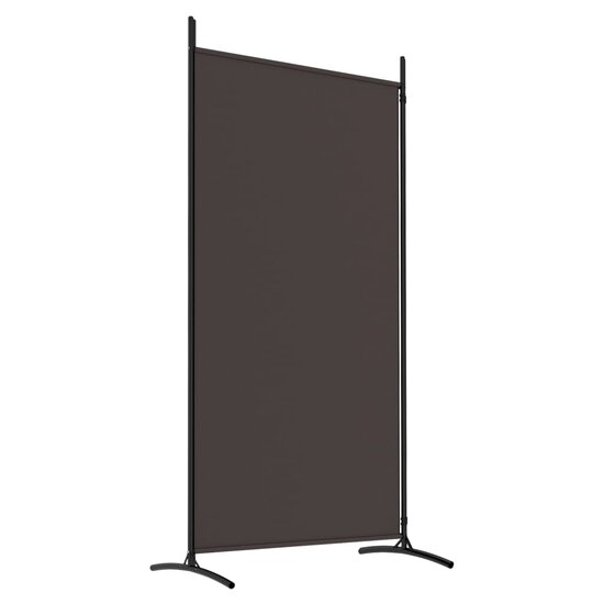 Kamerscherm met 2 panelen 175x180 cm stof bruin