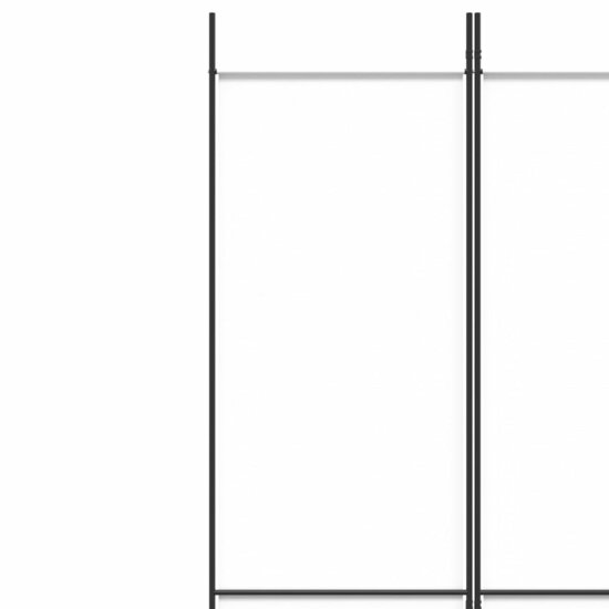 Kamerscherm met 5 panelen 250x220 cm stof wit