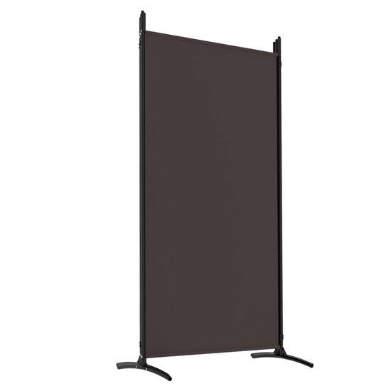 Kamerscherm met 5 panelen 433x180 cm stof bruin