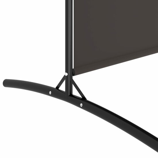 Kamerscherm met 5 panelen 433x180 cm stof bruin