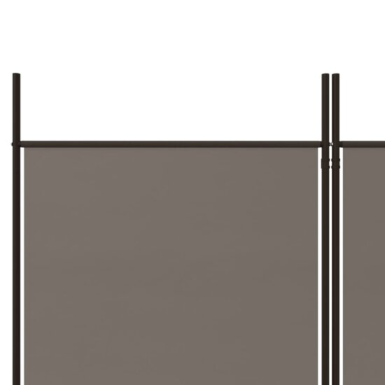 Kamerscherm met 3 panelen 150x200 cm stof antracietkleurig